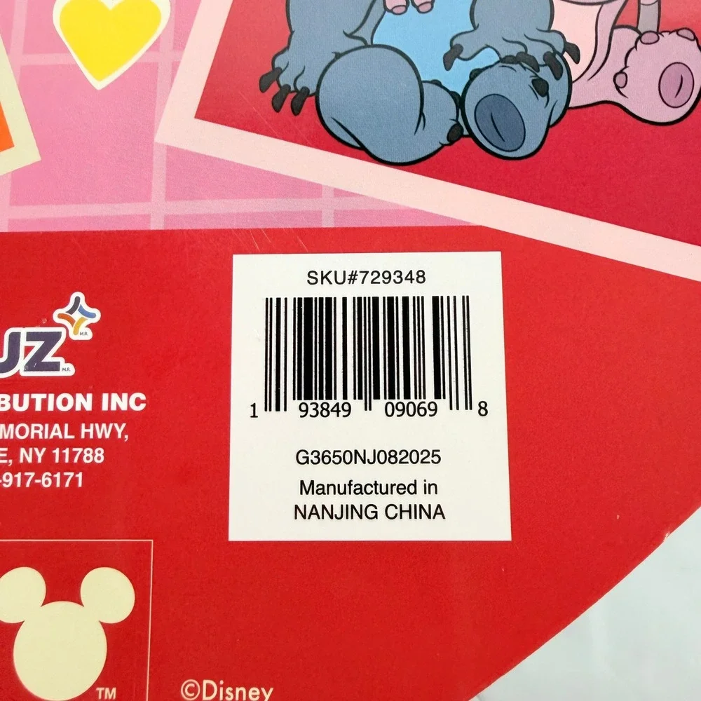 Disney Stitch Angel Valentine Plush Character Clip Set‎ In Heart Box Ruz NWT